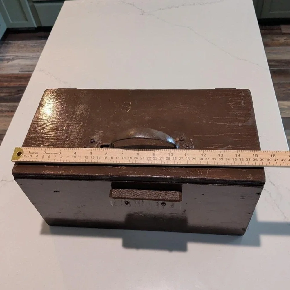Handmade Wooden Storage Box With Handle